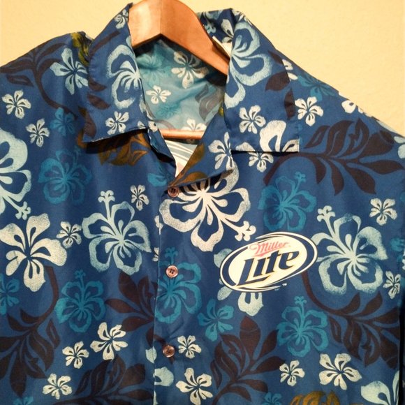 Miller Light Hawaiian Style Shirt XXL - Picture 3 of 8